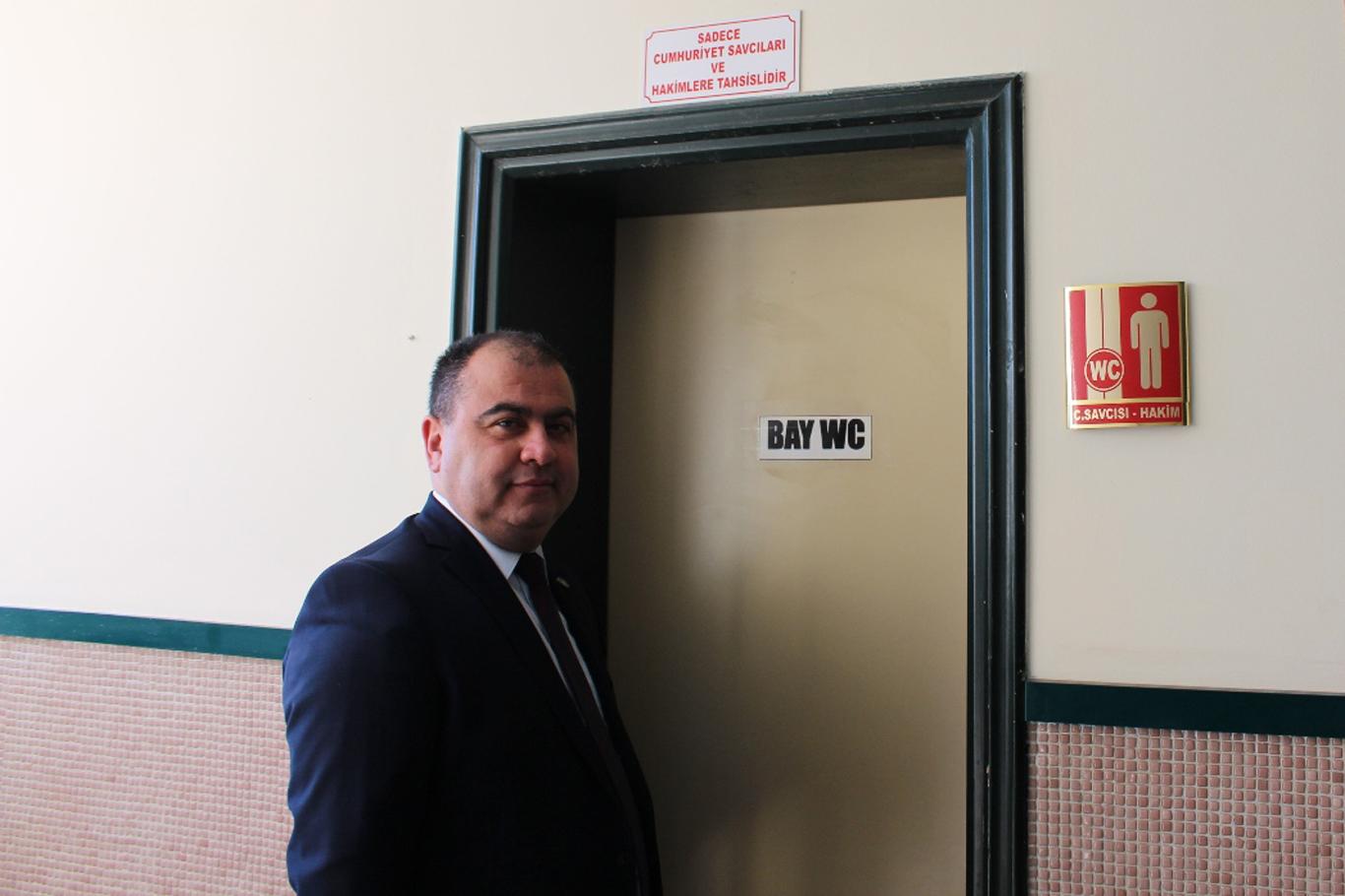 Adliye tuvaletlerinin avukatlara kapatılmasına tepki